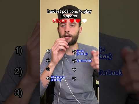 What are the hardest sports positions to play?