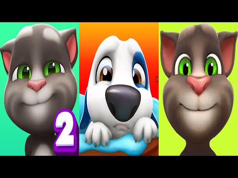 My Talking Tom2 vs My Talking Tom vs My Talking Hank old update 2025 super fun tom vs tom2 Ep4492