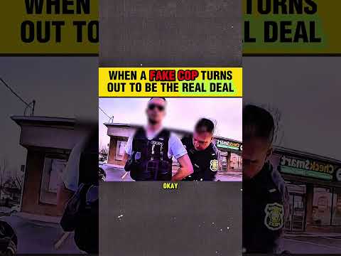 WHEN A FAKE COP TURNS OUT TO BE THE REAL DEAL #cops #police