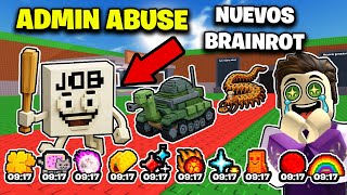 MAÑANA ADMIN ABUSE y 6 BRAINROTS FILTRADOS 😱 Horarios Evento de ROBA UN BRAINROT