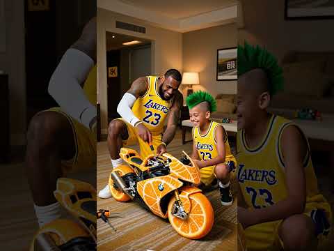 Curry SNATCHES LeBron’s Custom ORANGE BMW Superbike! 🍊🏍️💨 #lebronjames