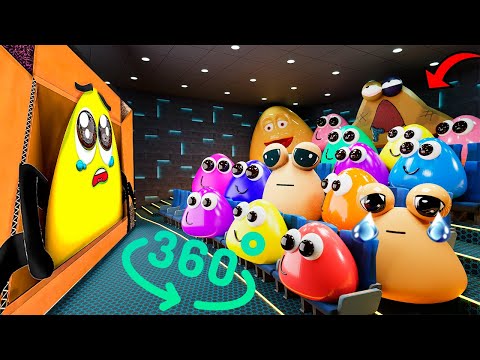 Bou's Revenge 360° - CINEMA HALL | Pou & Pauline react to Pou meme  | VR/360° Experience