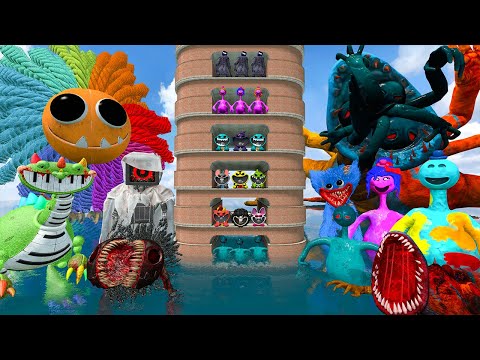 🌊 TALLGRASS UNDERWATER ALL POPPY PLAYTIME 4 CHARACTERS NIGHTMARE CRITTERS SPARTAN KICKING Gmod