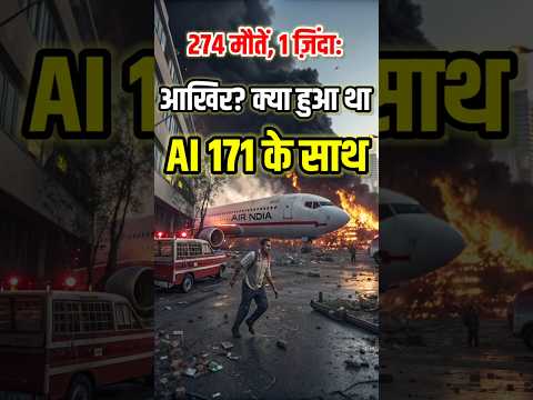 AI-171 Flight Crash: आखिर क्यों और कैसे हुआ इतना बड़ा हादसा? #AI171Crash #ytshort
