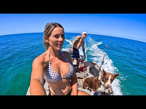 REEF ADDICTS Q&A awesome tinny session spanish mackeral and crayfish catch and cook !