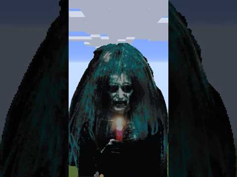 Minecraft Best Horror Pixel Art? ๐คฏ #shorts #minecraft