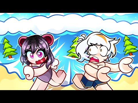 SOBREVIVE AL TSUNAMI CON CHUYMINE COMPLETO (TSUNAMI GAME ROBLOX)