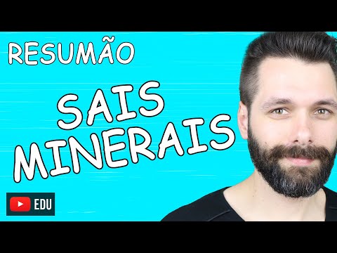 RESUMO Sobre SAIS MINERAIS | Biologia com Samuel Cunha