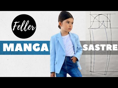 Cómo Hacer el Patrón dela Manga Sastre Paso a Paso | Blazer niña (2da parte)