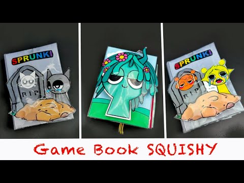 🌈 Paper Diy 🌈 Sprunki Quiet Book Squishy📚Vineria, Pinki, Simon, Gray