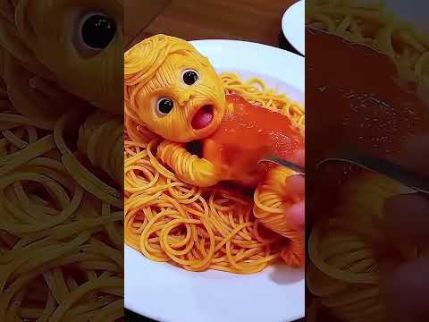 Baby Tries ALIVE Instant Noodles – Can She Finish It?! #viralshorts #tiktok #funny