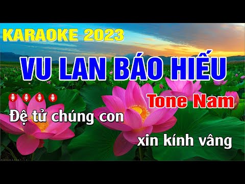 Vu Lan Báo Hiếu Karaoke Tone Nam (Em) Beat Chuẩn | Trung Hiếu Karaoke