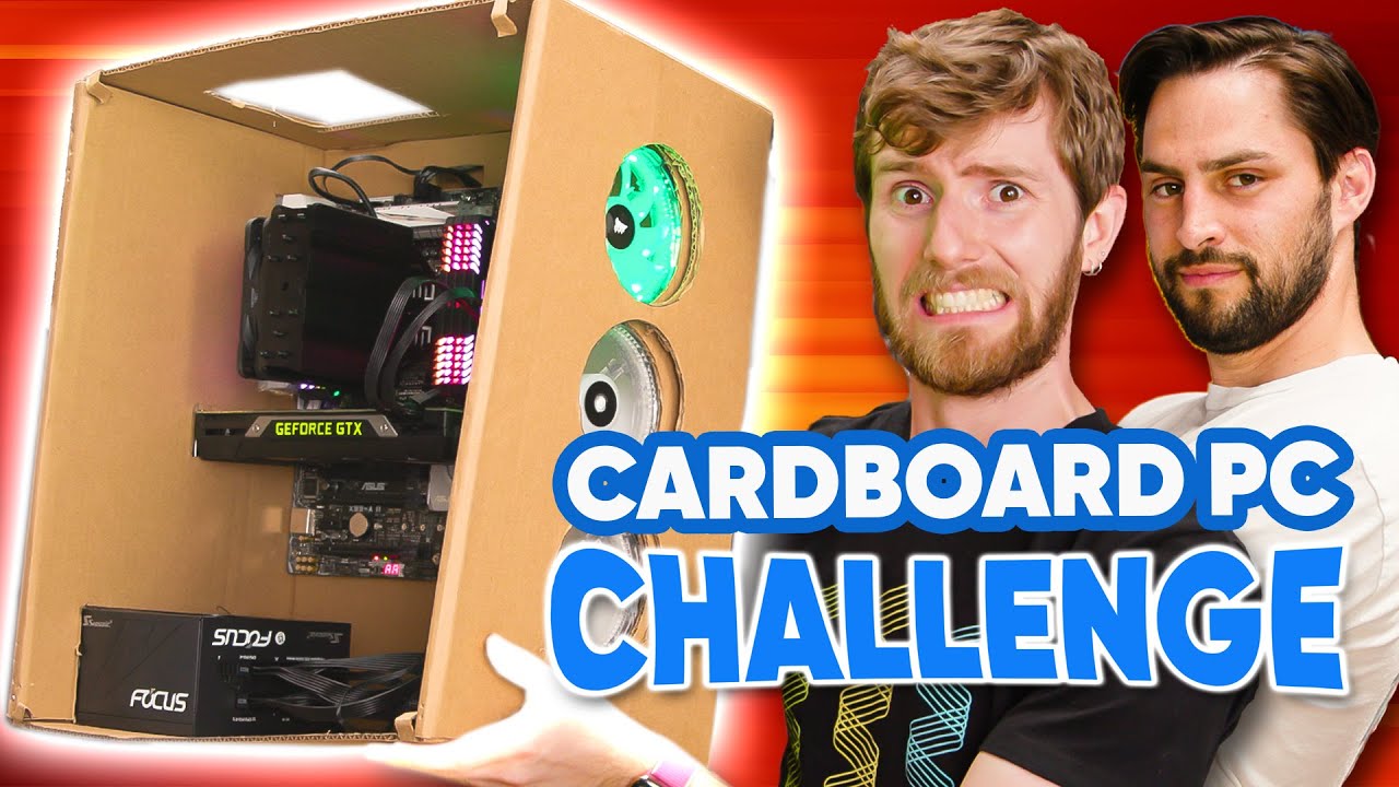 Cardboard DIY PC Case Building Challenge!