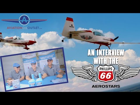 Phillips 66 logo and Aerostar Planes in the sky