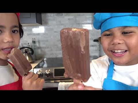 Troy and Izaak Making Nutella Milk IceCream for Kids TBTFUNTV