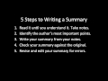 Summarizing Techniques and Best Practices