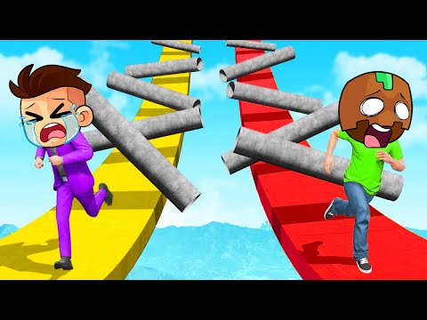IMPOSIBLE Sobrevivir a la CARRERA de OBSTÁCULOS en GTA 5 Online!
