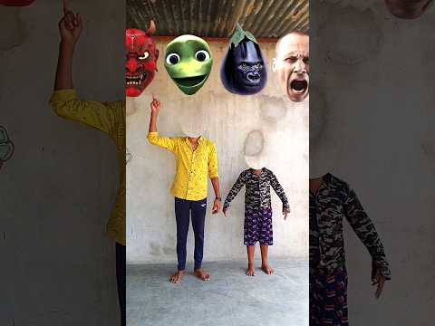Two Headless man choice the correct head- Funny vfx magic video #shorts