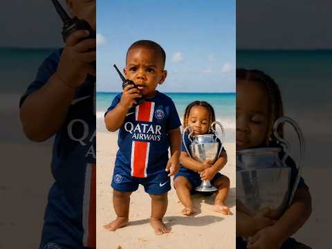 LE FUTUR TROPHÉE DU PSG !? 🧐😂 #dembele #football #bebe #barcola #fyp #ldc #ia #humour
