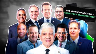 LOS 10 FUNCIONARIOS MAS HONESTOS Y TRANSPARENTES SEGUN ENCUESTA SONDEO