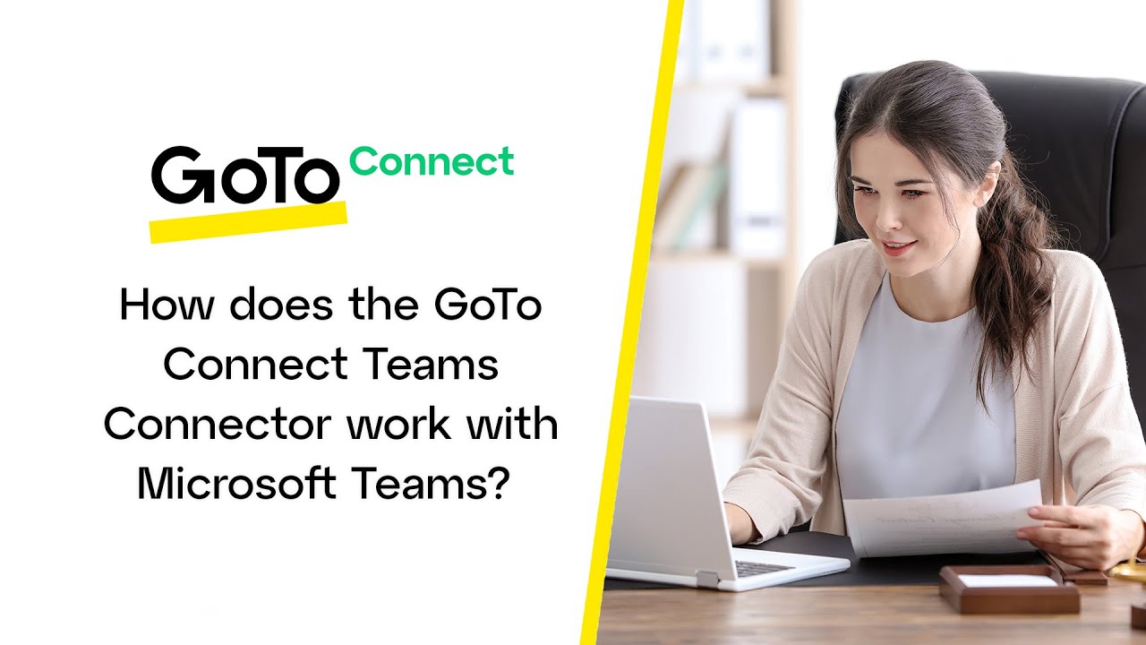 How does the GoTo Connect Teams Connector work with Microsoft Teams?