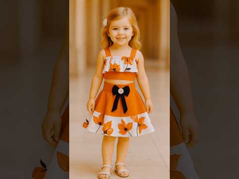 easy tricks baby top and skirt cutting and stitching /tips #Babyfrock #sewinghacks #fashion #short
