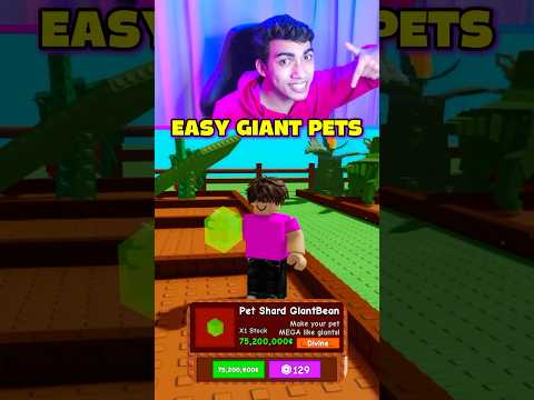 EASY GIANT PETS GROW A GARDEN 😱