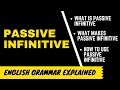 Passive Infinitives and Voice Concepts