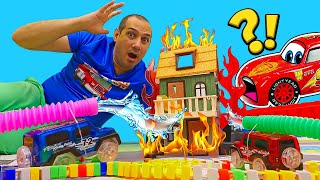 🚒🔥 ¡Socorro! Rayo McQueen apaga un gran incendio 🚨🏎️