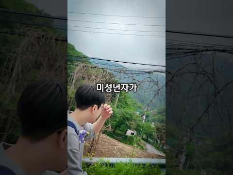 미성년자가 산에 고립되었습니다..