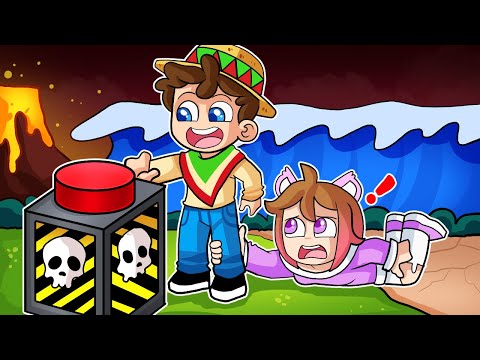 NADIE PUEDE SOBREVIR a los DESASTRES! 🌋💥😨 NO TOQUES el BOTÓN en ROBLOX