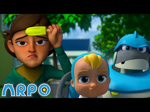 Neighbour Steals the Ice Lolly!!!🍧 | Baby Daniel and ARPO The Robot | Funny Cartoons for Kids