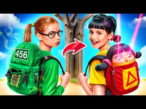 Van Nerd tot GIGA Squid Game Pop! Ik ben Geadopteerd door de Squid Game-Familie