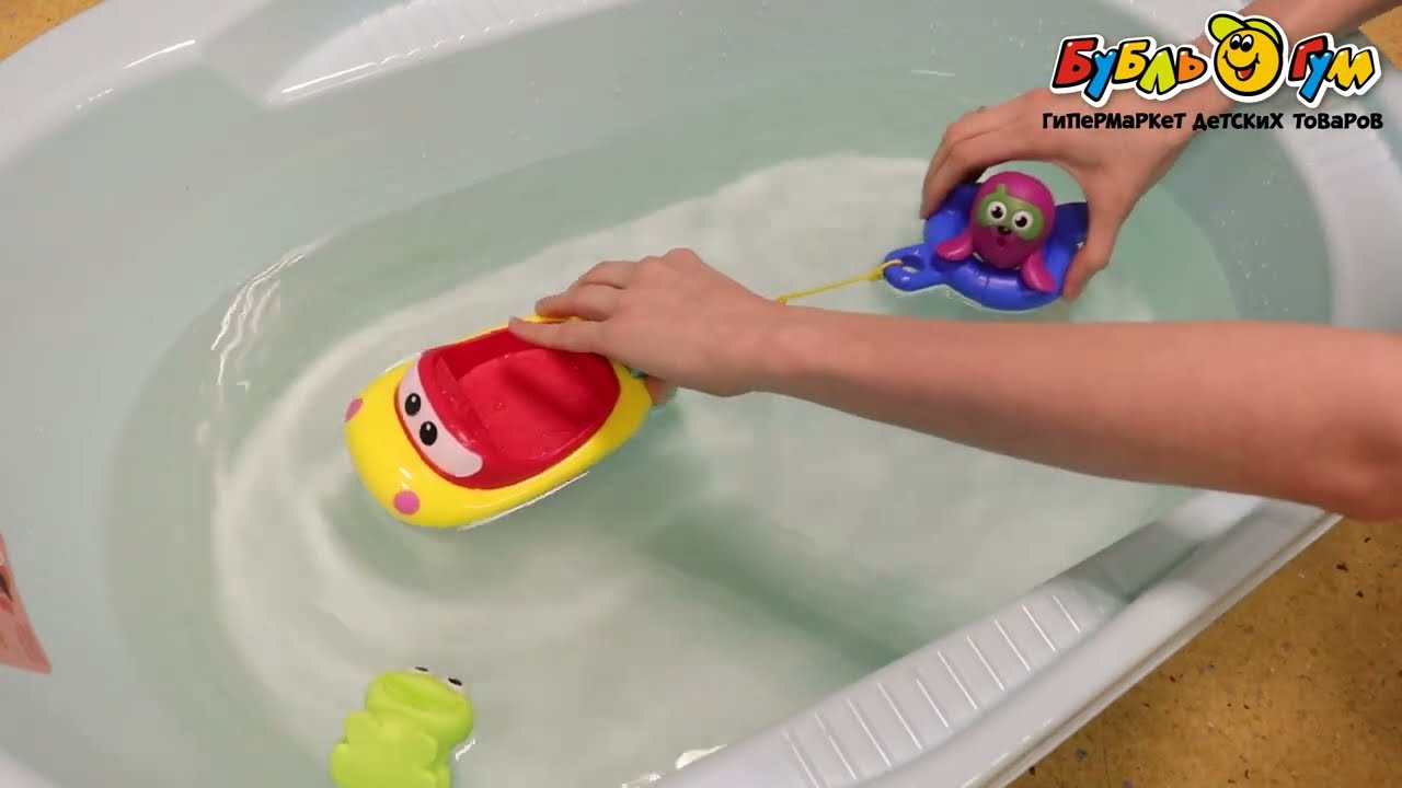 Игрушка для ванны WinFun Катер со спасательным кругом с 12мес - видео Игрушка для ванны WinFun Катер со спасательным кругом с 12мес - видео