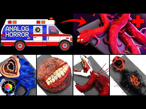 OPERANDO CRIATURAS de ANALOG HORROR! 📺😱 (Shin Sonic, Elmo, Sedna, Infected Sky y) Clay | PlastiVerse