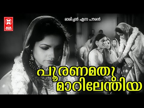 Poornamadhu | Raarichan Enna Pauran (1956) | P Bhaskaran | Malayalam Old Song | K raghavan