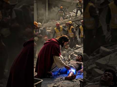 Jesus heals man's leg broken by earthquake#jesus #jesuschrist #jesuslovesyou #shorts