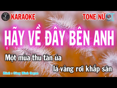 Karaoke Rumba Hãy Về Đây Bên Anh Tone Nữ – Nhạc Sống 8x 9x Dễ Hát