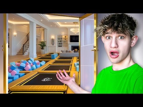 I Turned My House Into A TRAMPOLINE PARK !