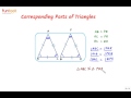 Exploring Corresponding Parts of Congruent Triangles