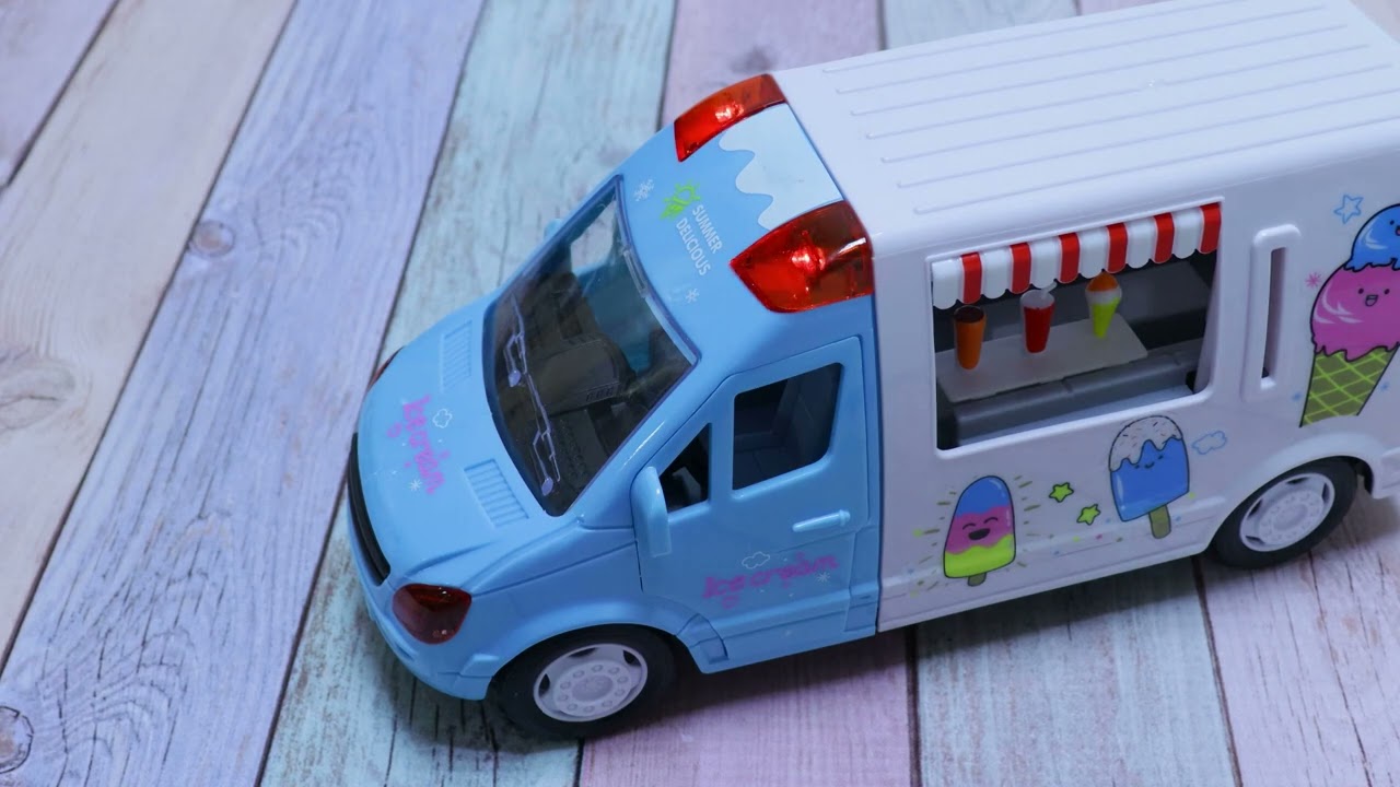 Автомобиль с мороженым световые звуковые эффекты  - видео