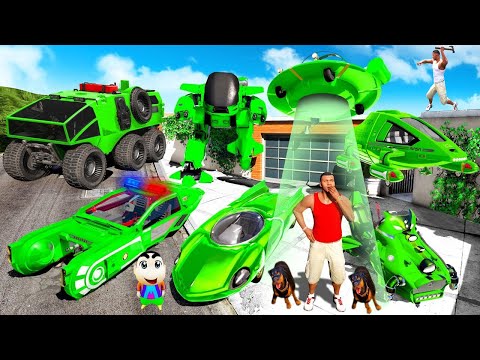 Collecting STRONGEST $1000000000  ALIEN "SUPERCARS" In GTA 5 | GTA5 AVENGERS