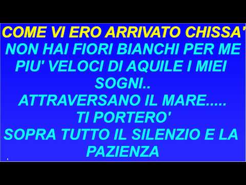 Karaoke La Cura Battiato Tonalita Donnaavi Chords Chordify