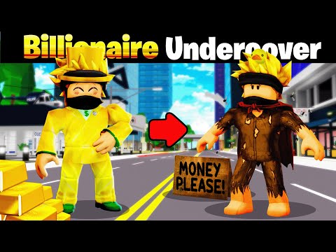 I went UNDERCOVER as a BILLIONAIRE in Brookhaven RP!!