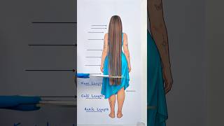 From ankle length to ear length,which one is your goal? #hairlength #hairgrowth #longhair #haircut