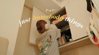 Homebody的日常 做家務 整理書櫃 煮飯📝在家居酒屋 日式麻辣雞絲沙律 煎餃子 清冰箱韓式拌飯  甜柿布拉塔 不小心煮得太好吃的奄列 野菜味噌拉麵 三文魚親子炊飯 芬蘭三文魚忌廉湯 開始吃補充品