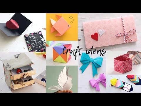 10 Lovely Paper Crafts | DIY Craft Ideas | Art All The Way