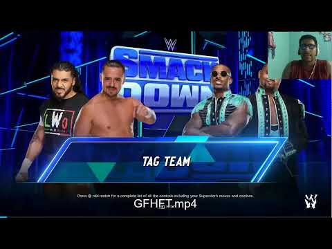 WWE Street Profit vs Santosh Escobar & Angel - WWE 2K24 Tag Team Match Gameplay Highlights