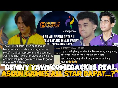 YAWI X BENNYQT CONNECTION IS BACK TNC ANG NAG WAGI? MLBB FIRST TIME SA ASIAN GAMES ALL STAR LINEUP?!