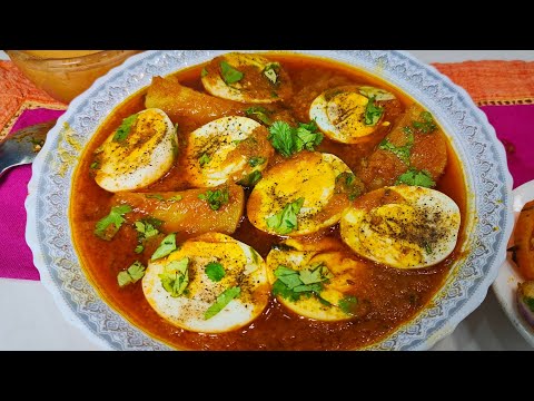 Sirf Chaar Masalo Banaye Ye Special Anda Saalan | Aloo Anda Egg Curry